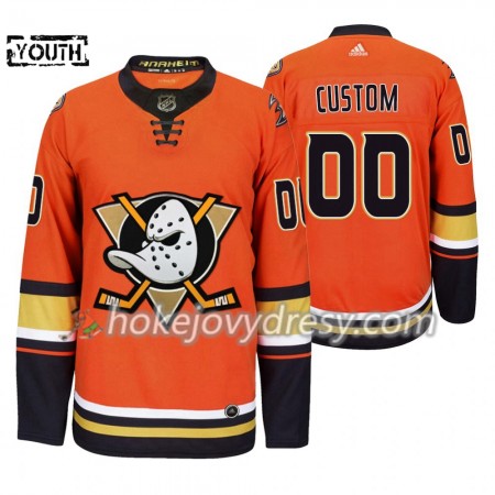 Dětské Hokejový Dres Anaheim Ducks med eget tryck Adidas 2019-2020 Oranžový Authentic